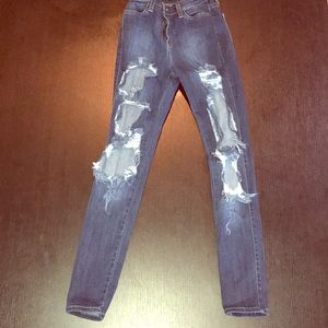 Fashion Nova Destroyed Skinny Jeans